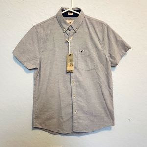 Hollister button down Grey shirt, Small New